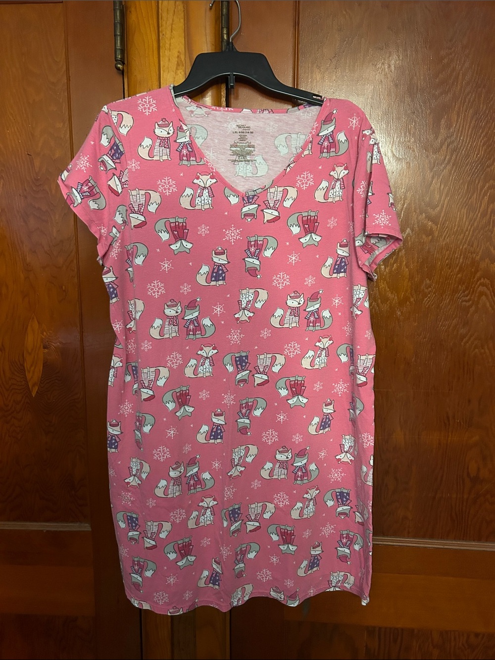 Pink Fox Print Sleepdress